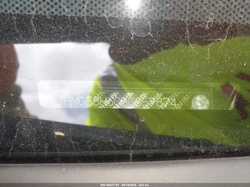 2013 Honda Fit VIN JHMGE8H60DC057874 IAAI salvage auction — SIDE, Salvage (California), sold $925 on 2026-07-14 (photo 9)
