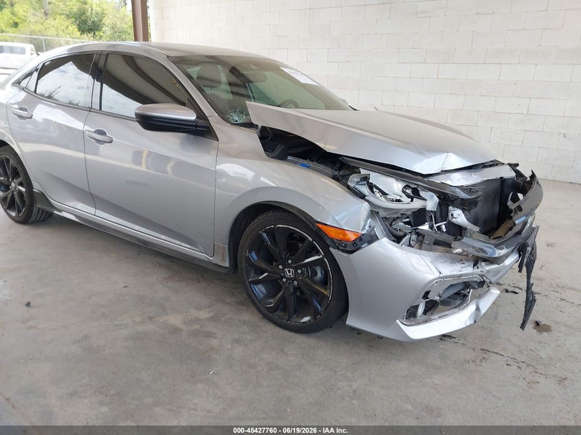 2019 Honda Civic VIN SHHFK7H44KU415958 IAAI salvage auction — FRONT END, Salvage Title, sold $3,800 on 2026-07-12 (photo 1)