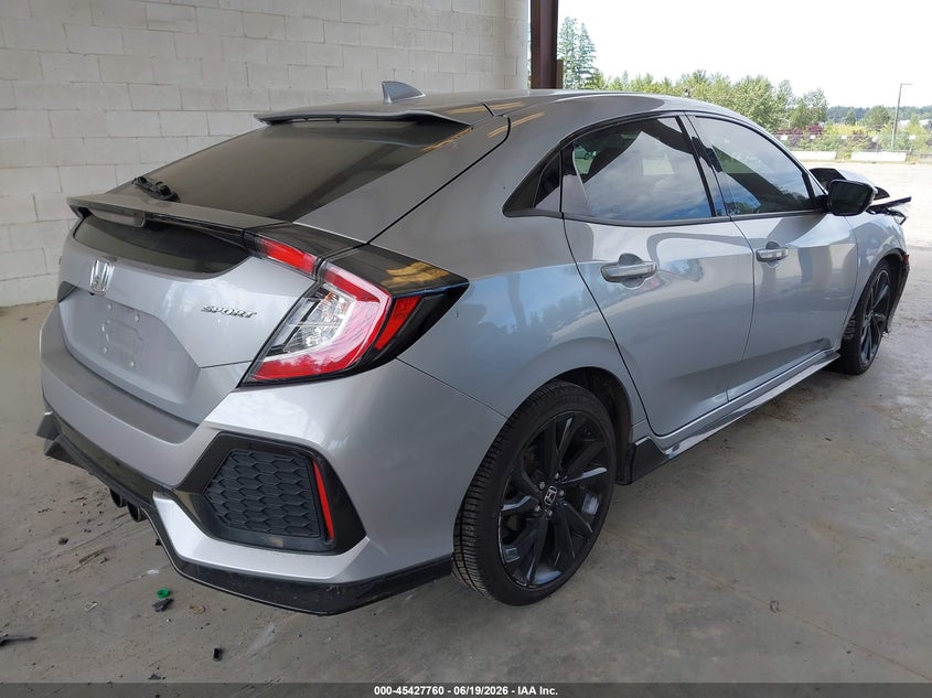 2019 Honda Civic VIN SHHFK7H44KU415958 IAAI salvage auction — FRONT END, Salvage Title, sold $3,800 on 2026-07-12 (photo 4)