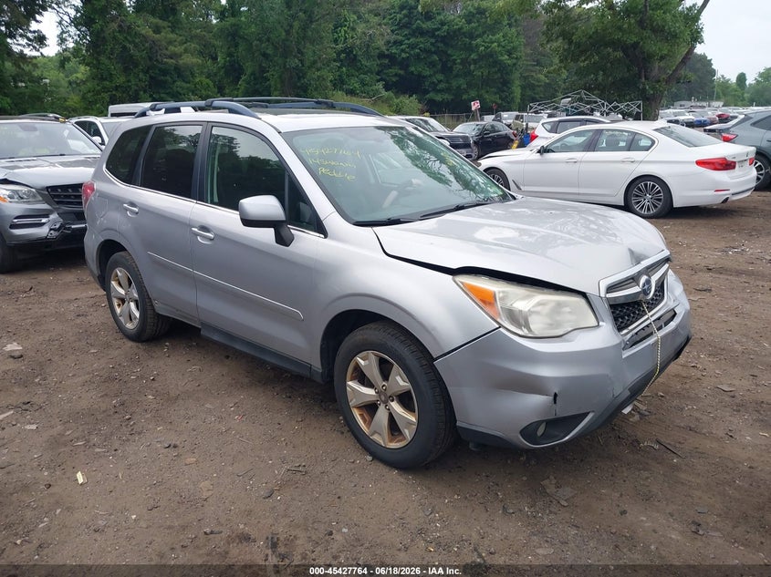 2014 Subaru Forester VIN JF2SJAHC6EH539856 IAAI salvage auction — NORMAL WEAR, Clear (New York), sold $450 on 2026-07-28 (photo 1)