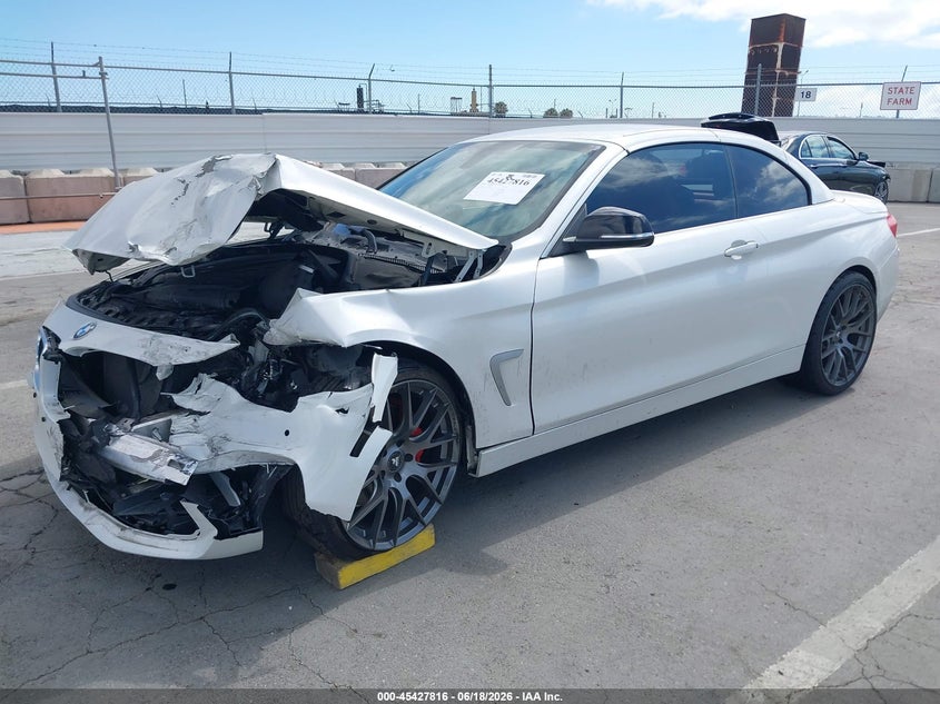 2015 BMW 4er VIN WBA3T3C55F5A40728 IAAI salvage auction — FRONT & REAR, Salvage Title, sold $4,750 on 2026-08-19 (photo 2)