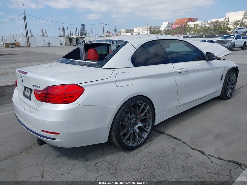 2015 BMW 4er VIN WBA3T3C55F5A40728 IAAI salvage auction — FRONT & REAR, Salvage Title, sold $4,750 on 2026-08-19 (photo 4)