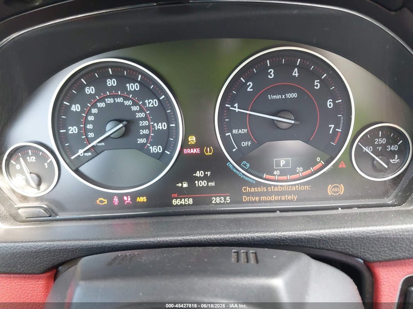 2015 BMW 4er VIN WBA3T3C55F5A40728 IAAI salvage auction — FRONT & REAR, Salvage Title, sold $4,750 on 2026-08-19 (photo 7)