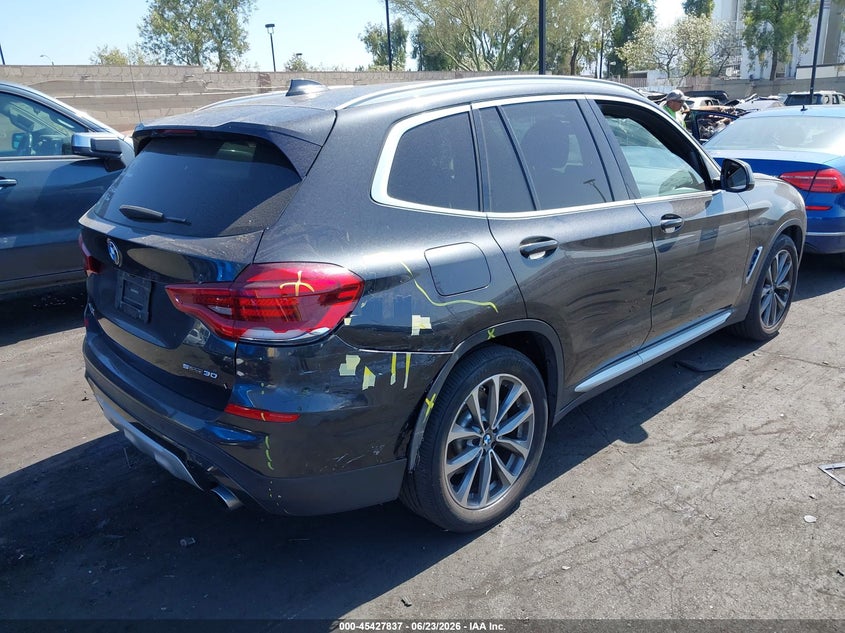 2019 BMW X3 VIN 5UXTR7C57KLF24090 IAAI salvage auction — RIGHT REAR, Salvage Title, sold $7,800 on 2026-07-31 (photo 4)
