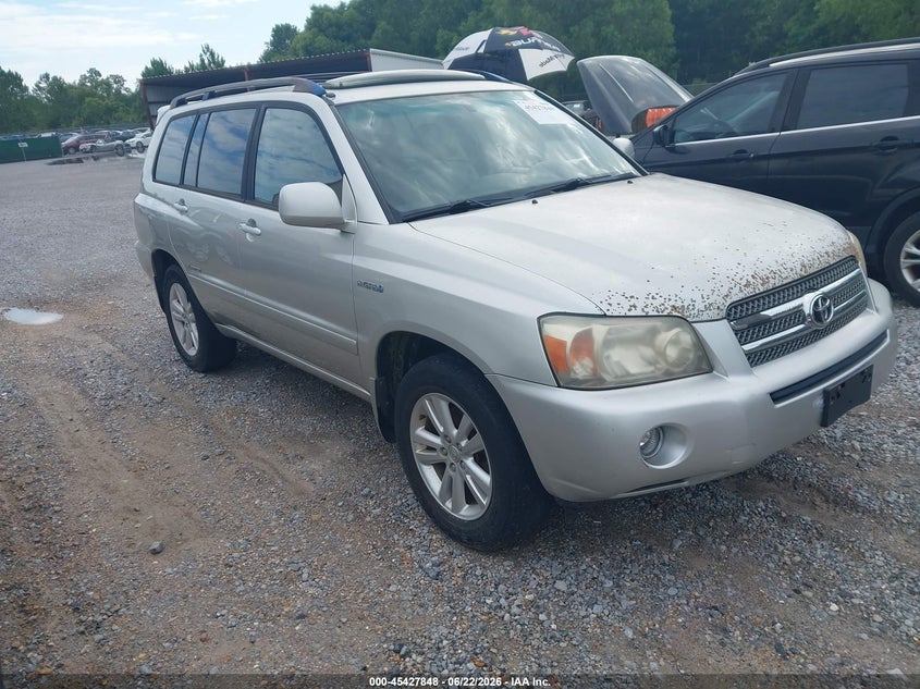 2006 Toyota Highlander hybrid VIN JTEDW21A860011142 IAAI salvage auction — NORMAL WEAR, Clear (Mississippi), sold $500 on 2026-07-24 (photo 1)