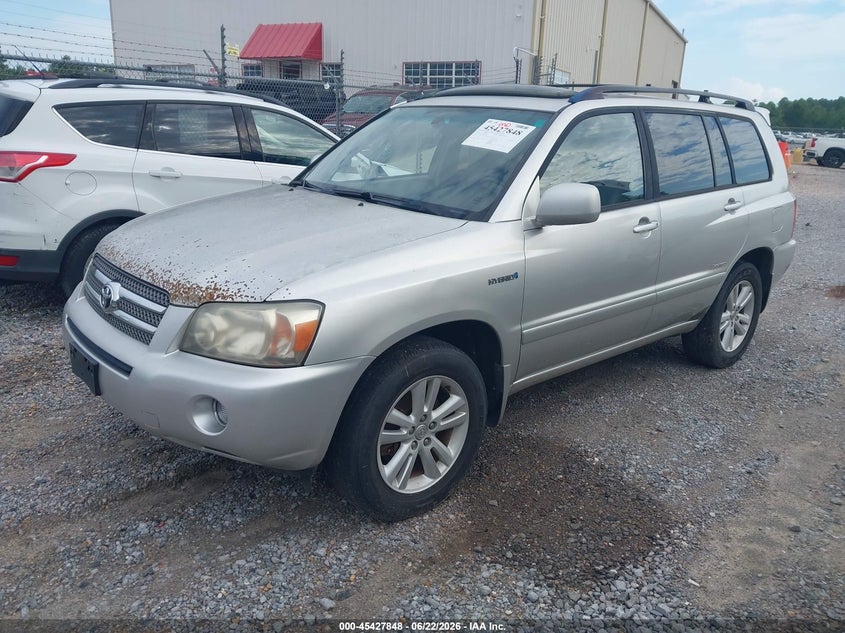 2006 Toyota Highlander hybrid VIN JTEDW21A860011142 IAAI salvage auction — NORMAL WEAR, Clear (Mississippi), sold $500 on 2026-07-24 (photo 2)