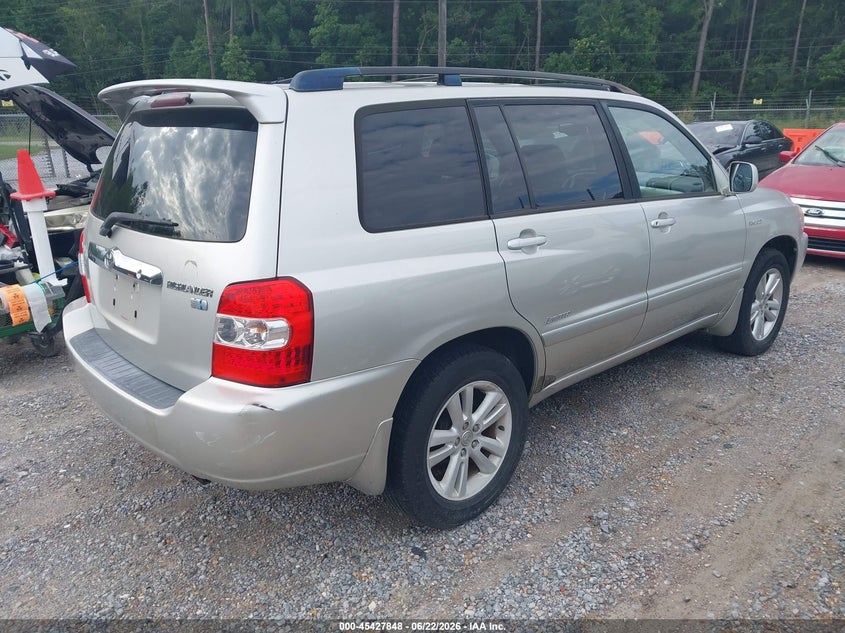 2006 Toyota Highlander hybrid VIN JTEDW21A860011142 IAAI salvage auction — NORMAL WEAR, Clear (Mississippi), sold $500 on 2026-07-24 (photo 4)