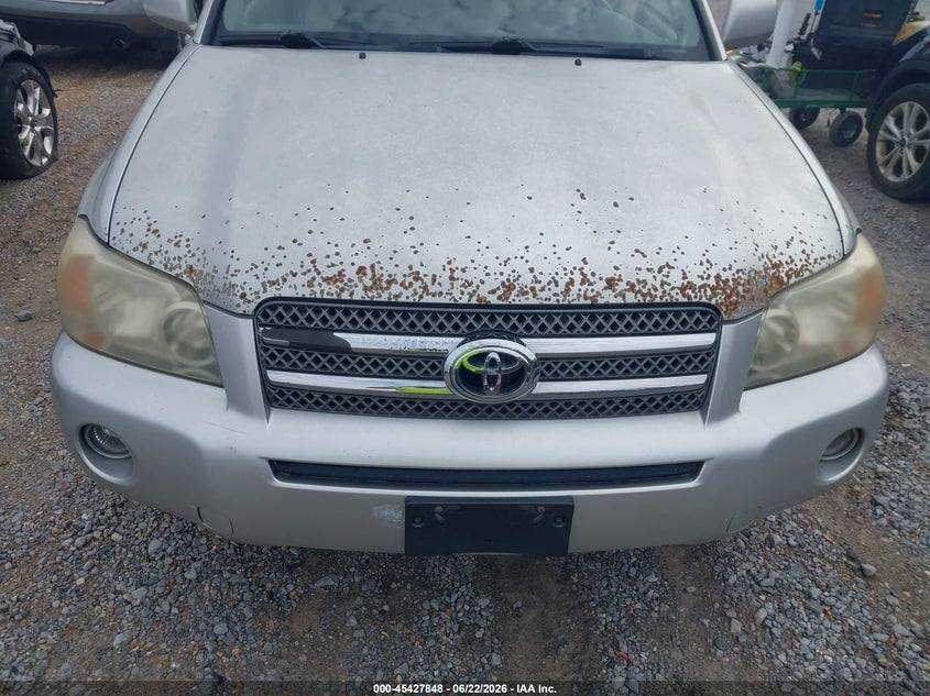 2006 Toyota Highlander hybrid VIN JTEDW21A860011142 IAAI salvage auction — NORMAL WEAR, Clear (Mississippi), sold $500 on 2026-07-24 (photo 6)