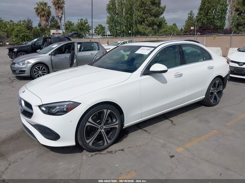 2024 Mercedes-benz C-klasse VIN W1KAF4GB0RR177289 IAAI salvage auction — REAR END, Salvage Title, sold $15,500 on 2026-07-29 (photo 2)