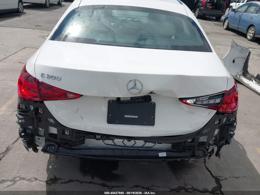 2024 Mercedes-benz C-klasse VIN W1KAF4GB0RR177289 IAAI salvage auction — REAR END, Salvage Title, sold $15,500 on 2026-07-29 (photo 6)