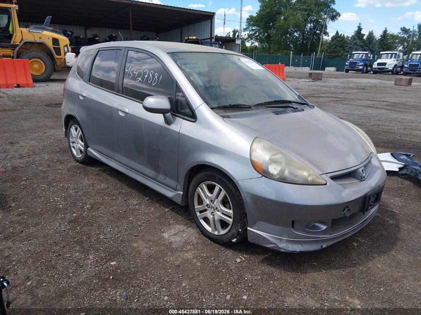 2007 Honda Fit VIN JHMGD38617S013320 IAAI salvage auction — NORMAL WEAR, Salvage (Ohio), sold $525 on 2026-07-08 (photo 1)