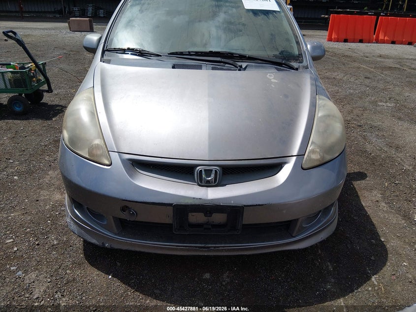 2007 Honda Fit VIN JHMGD38617S013320 IAAI salvage auction — NORMAL WEAR, Salvage (Ohio), sold $525 on 2026-07-08 (photo 6)