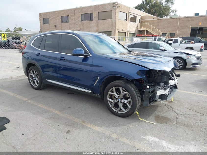 2022 BMW X3 VIN 5UX53DP09N9J63466 IAAI salvage auction — FRONT END, Salvage (California), sold $15,300 on 2026-07-06 (photo 1)