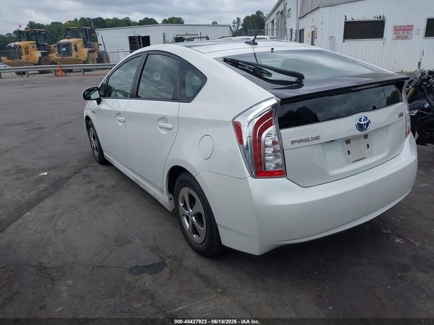 2014 Toyota Prius VIN JTDKN3DU2E1794025 IAAI salvage auction — NORMAL WEAR, Clear (North Carolina), sold $3,950 on 2026-07-23 (photo 3)