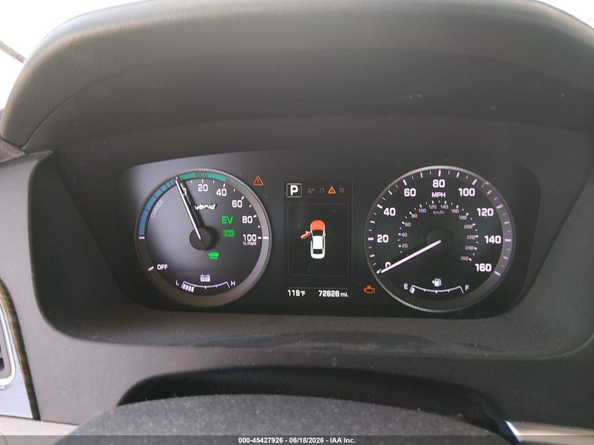 2016 Hyundai Sonata VIN KMHE34L16GA012873 IAAI salvage auction — FRONT END, Salvage Title, sold $25 on 2026-07-21 (photo 7)