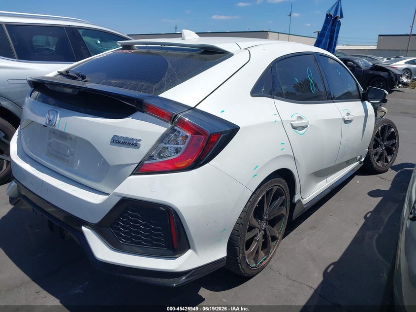 2018 Honda Civic VIN SHHFK7H98JU428495 IAAI salvage auction — RIGHT FRONT, Salvage Title, sold $5,900 on 2026-07-15 (photo 4)