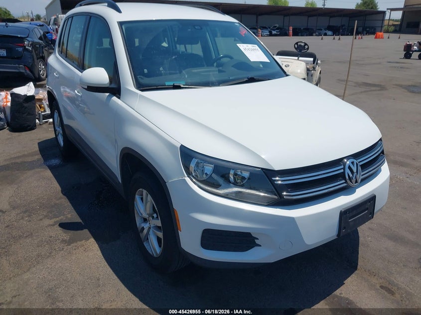 2017 Volkswagen Tiguan VIN WVGAV7AX9HK041815 IAAI salvage auction — LEFT REAR, Salvage (California), sold $1,950 on 2026-07-15 (photo 1)