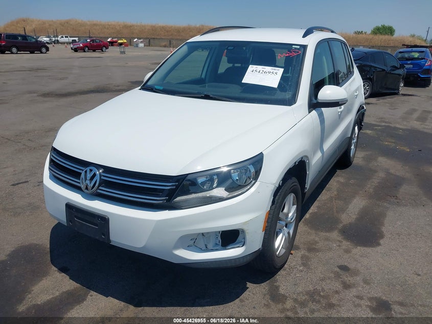 2017 Volkswagen Tiguan VIN WVGAV7AX9HK041815 IAAI salvage auction — LEFT REAR, Salvage (California), sold $1,950 on 2026-07-15 (photo 2)