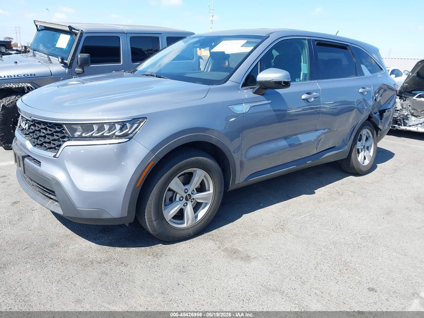 2023 Kia Sorento VIN 5XYRG4LC2PG165715 IAAI salvage auction — REAR END, Salvage (California), sold $5,550 on 2026-07-17 (photo 2)