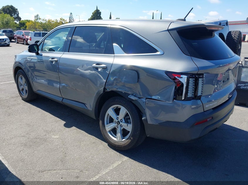 2023 Kia Sorento VIN 5XYRG4LC2PG165715 IAAI salvage auction — REAR END, Salvage (California), sold $5,550 on 2026-07-17 (photo 3)