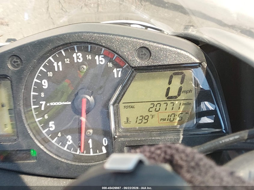 2011 Honda Cbr600 VIN JH2PC4012BK400081 IAAI salvage auction — FRONT END, Salvage (California), sold $2,100 on 2026-07-07 (photo 7)