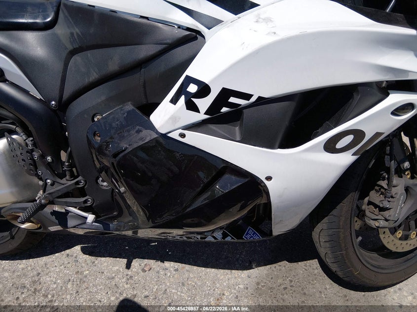 2011 Honda Cbr600 VIN JH2PC4012BK400081 IAAI salvage auction — FRONT END, Salvage (California), sold $2,100 on 2026-07-07 (photo 8)