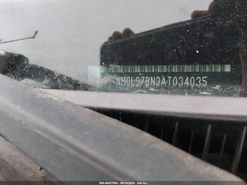 2010 Ford Transit connect VIN NM0LS7BN3AT034035 IAAI salvage auction — NORMAL WEAR, Clear (Maryland), sold $325 on 2026-07-16 (photo 9)