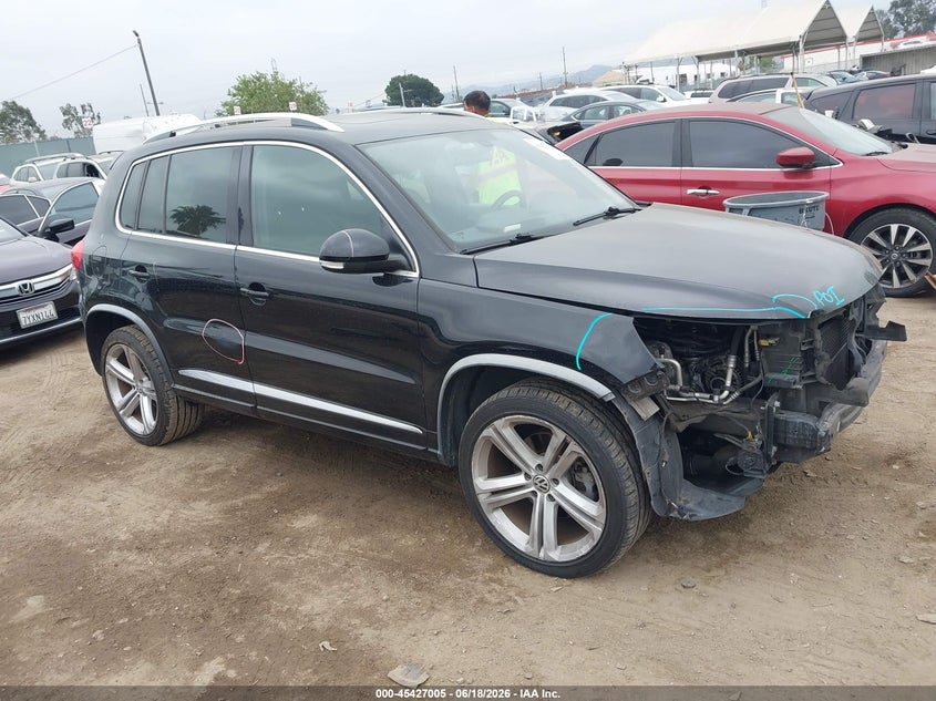 2014 Volkswagen Tiguan VIN WVGAV3AXXEW071192 IAAI salvage auction — FRONT END, Salvage (California), sold $1,500 on 2026-07-08 (photo 1)