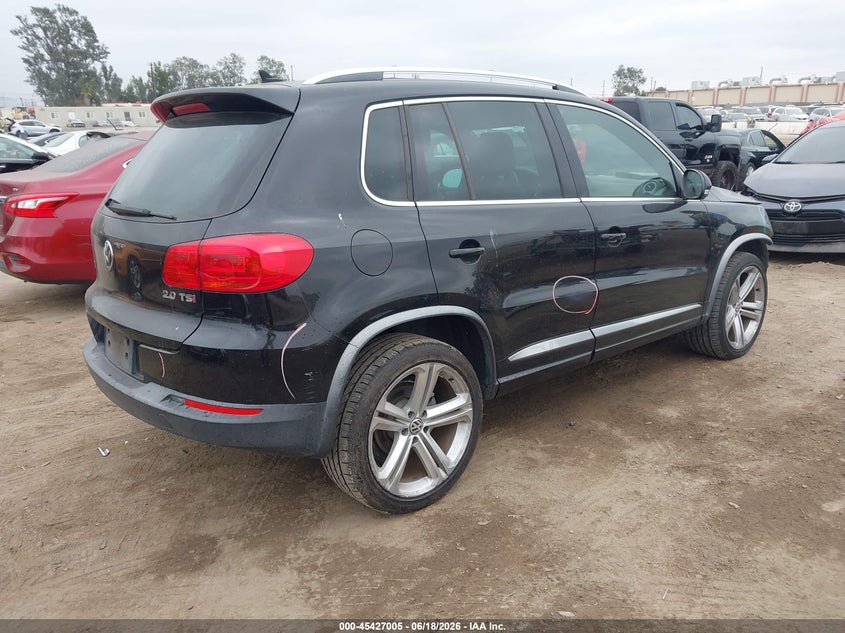 2014 Volkswagen Tiguan VIN WVGAV3AXXEW071192 IAAI salvage auction — FRONT END, Salvage (California), sold $1,500 on 2026-07-08 (photo 4)