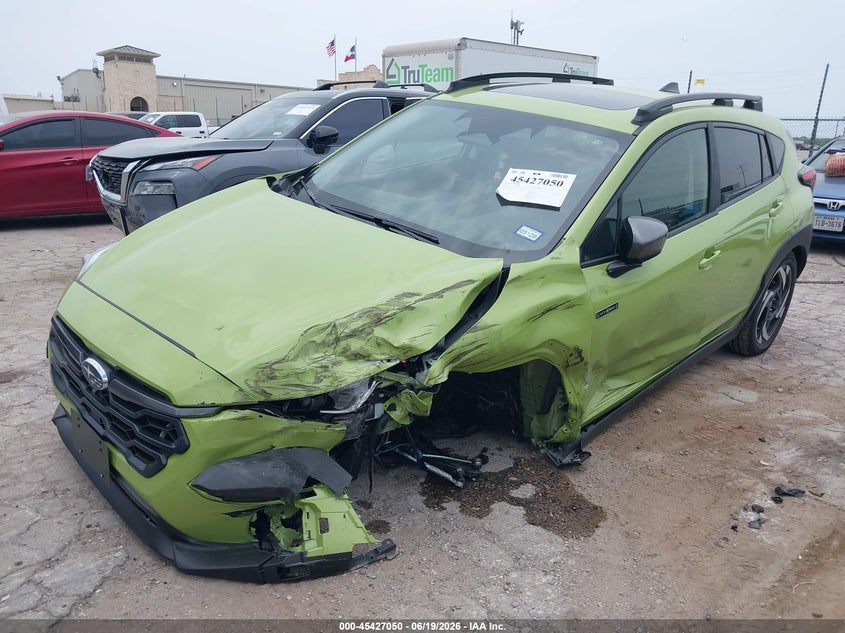 2026 Subaru Xv VIN JF2GUSND7T8227087 IAAI salvage auction — LEFT FRONT, Salvage (Texas), sold $12,300 on 2026-08-02 (photo 2)