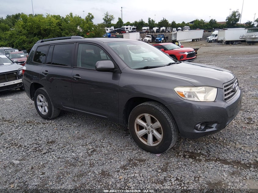 2010 Toyota Highlander VIN 5TDKK3EH2AS020462 IAAI salvage auction — LEFT REAR, Salvage (Tennessee), sold $2,100 on 2026-07-23 (photo 1)