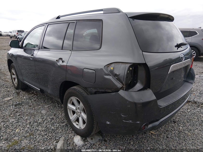 2010 Toyota Highlander VIN 5TDKK3EH2AS020462 IAAI salvage auction — LEFT REAR, Salvage (Tennessee), sold $2,100 on 2026-07-23 (photo 3)