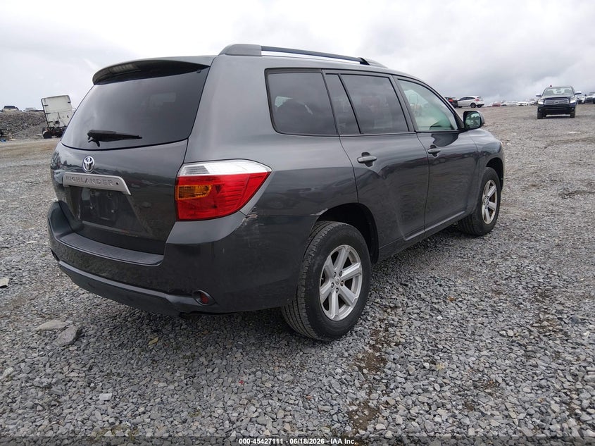 2010 Toyota Highlander VIN 5TDKK3EH2AS020462 IAAI salvage auction — LEFT REAR, Salvage (Tennessee), sold $2,100 on 2026-07-23 (photo 4)