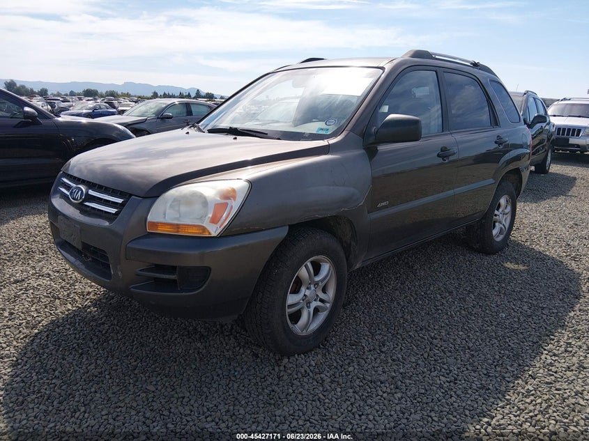 2007 Kia Sportage VIN KNDJE723277348812 IAAI salvage auction — NORMAL WEAR, Peddle Clear Public-Restricted (Oregon), sold $250 on 2026-07-20 (photo 2)
