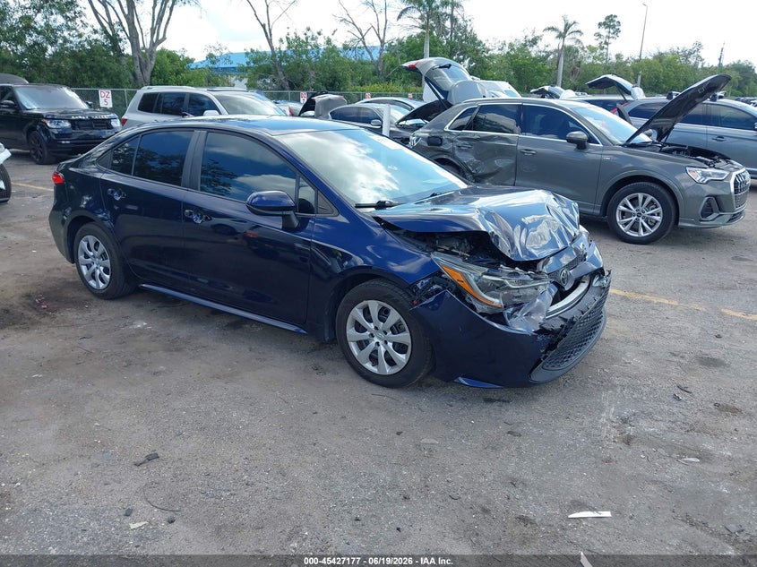 2020 Toyota Corolla VIN 5YFEPRAE1LP086123 IAAI salvage auction — FRONT END, Salvage Title, sold $3,850 on 2026-07-27 (photo 1)