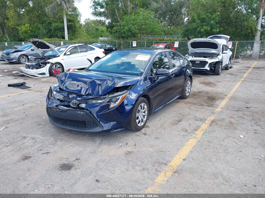 2020 Toyota Corolla VIN 5YFEPRAE1LP086123 IAAI salvage auction — FRONT END, Salvage Title, sold $3,850 on 2026-07-27 (photo 2)