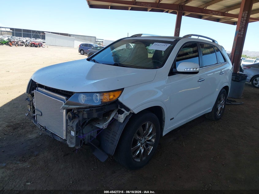 2013 Kia Sorento VIN 5XYKWDA29DG396055 IAAI salvage auction — FRONT END, Salvage Title, sold $1,850 on 2026-07-28 (photo 2)