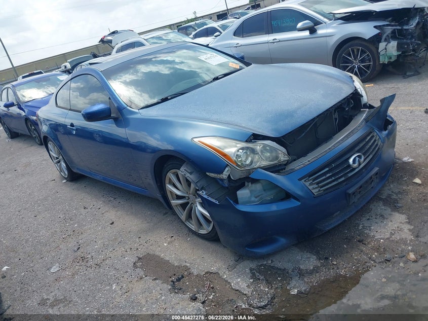 2008 Infiniti G37 VIN JNKCV64E58M117972 IAAI salvage auction — FRONT END, Salvage (Texas), sold $675 on 2026-07-15 (photo 1)