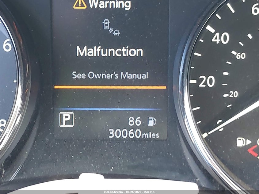 2020 Nissan Rogue VIN JN1BJ1CV8LW251257 IAAI salvage auction — FRONT END, Salvage Title, sold $3,850 on 2026-07-22 (photo 7)