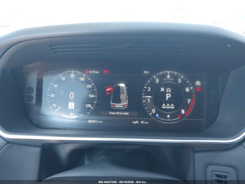 2019 Land rover Range rover sport VIN SALWR2RE0KA842398 IAAI salvage auction — HAIL, Salvage Title, sold $18,600 on 2026-08-25 (photo 7)