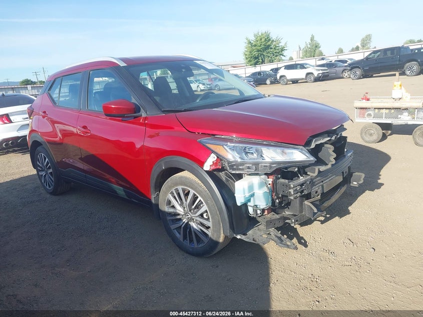 2022 Nissan Kicks VIN 3N1CP5CV7NL487840 IAAI salvage auction — FRONT END, Bill Of Sale (Washington), sold $3,350 on 2026-07-06 (photo 1)
