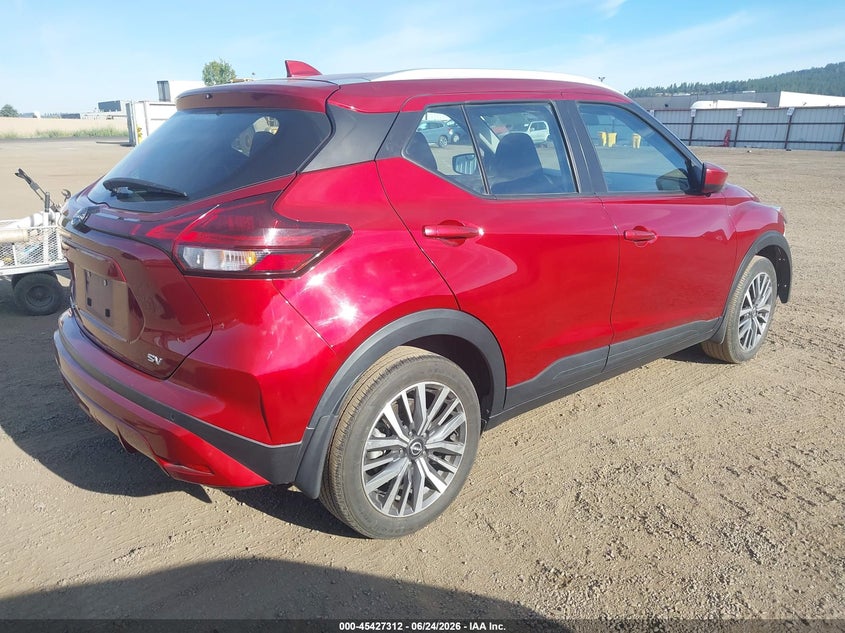 2022 Nissan Kicks VIN 3N1CP5CV7NL487840 IAAI salvage auction — FRONT END, Bill Of Sale (Washington), sold $3,350 on 2026-07-06 (photo 4)
