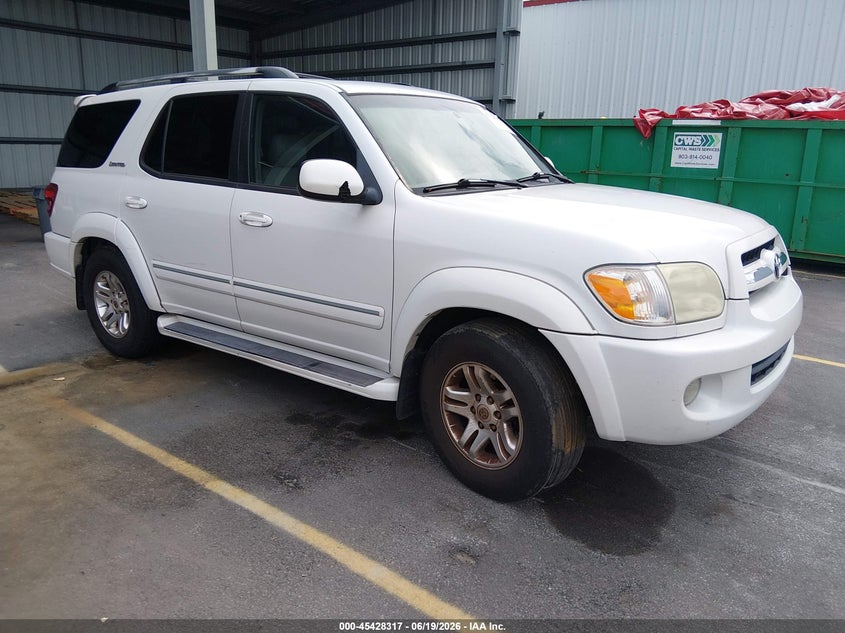 2006 Toyota Sequoia VIN 5TDZT38A66S268778 IAAI salvage auction — NORMAL WEAR, Repossession Paperwork (South Carolina), sold $1,000 on 2026-07-29 (photo 1)