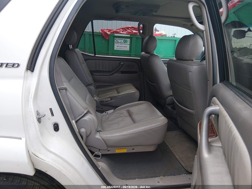 2006 Toyota Sequoia VIN 5TDZT38A66S268778 IAAI salvage auction — NORMAL WEAR, Repossession Paperwork (South Carolina), sold $1,000 on 2026-07-29 (photo 8)