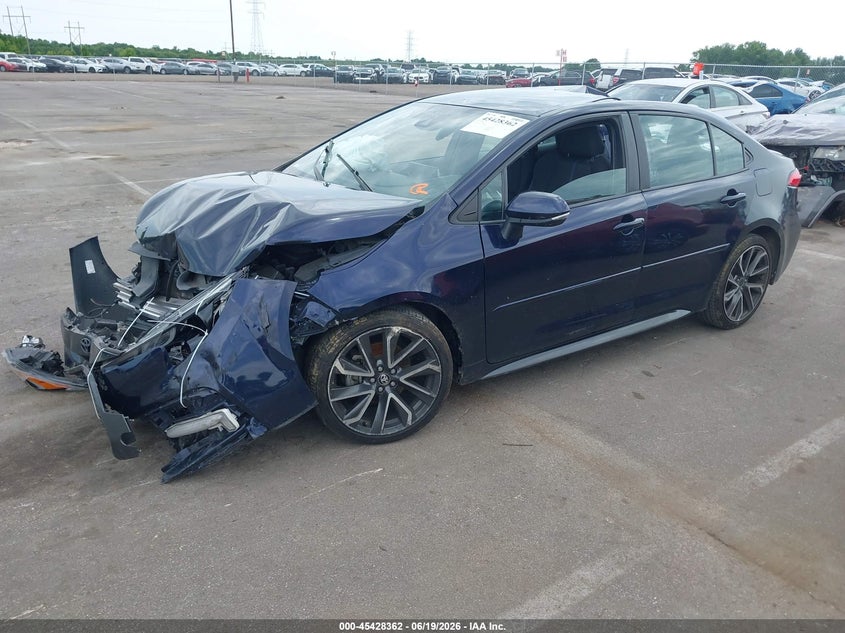 2020 Toyota Corolla VIN 5YFS4RCEXLP038192 IAAI salvage auction — FRONT END, Salvage (Tennessee), sold $750 on 2026-07-10 (photo 2)