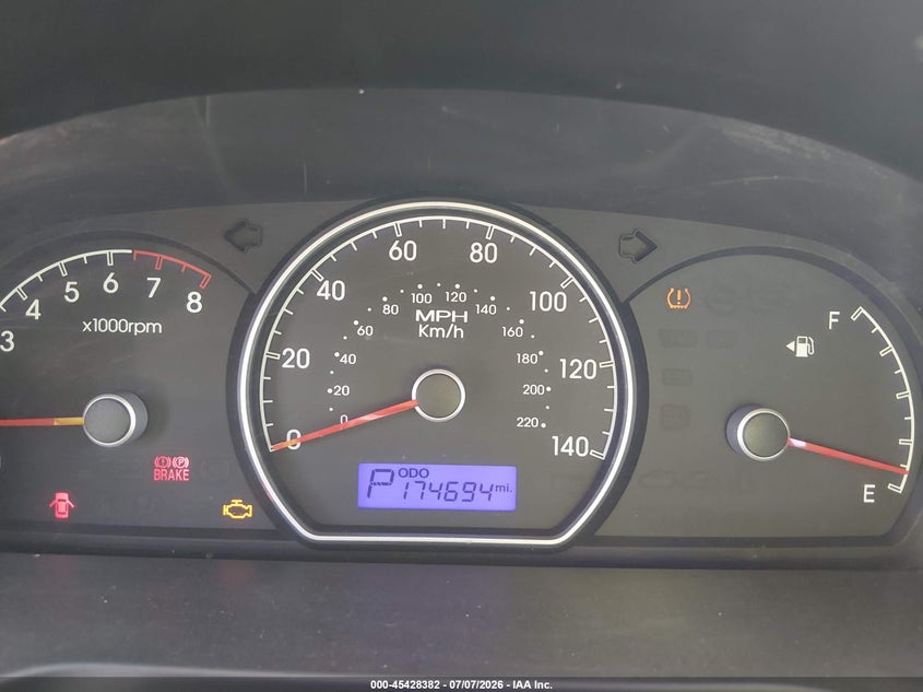 2010 Hyundai Elantra VIN KMHDU4AD0AU184814 IAAI salvage auction — FRONT END, Restored (Arizona), sold $25 on 2026-07-21 (photo 7)