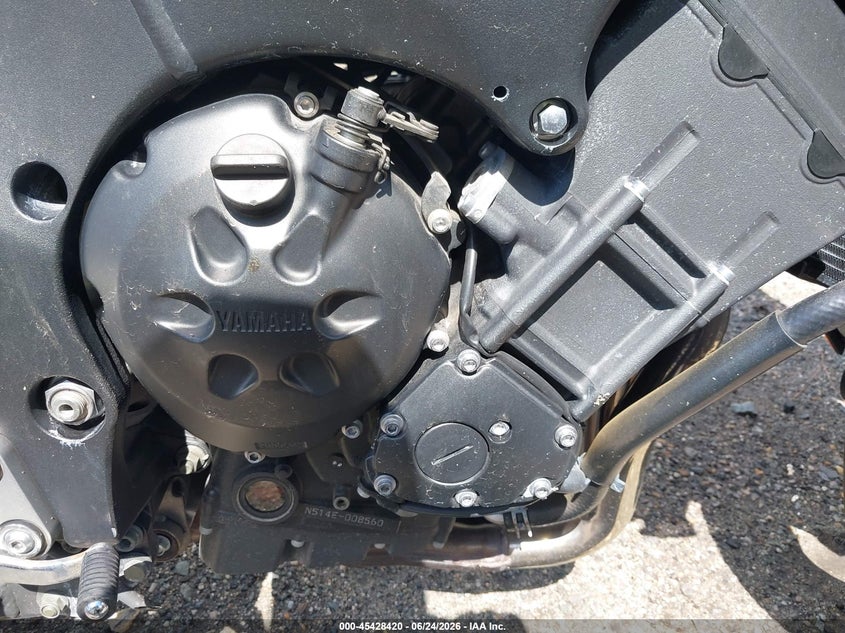 2008 Yamaha Fz1 VIN JYARN17E98A005036 IAAI salvage auction — NORMAL WEAR, Clear (Virginia), sold $1,575 on 2026-07-09 (photo 8)