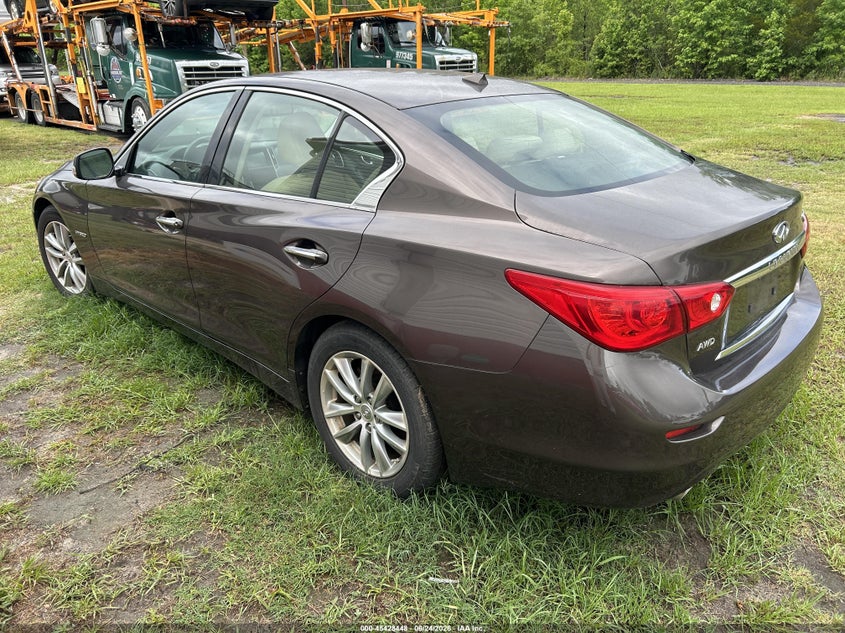2014 Infiniti Q50 VIN JN1AV7AR4EM701185 IAAI salvage auction — NORMAL WEAR, Clear (South Carolina), sold $3,200 on 2026-07-17 (photo 3)