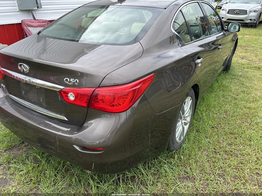 2014 Infiniti Q50 VIN JN1AV7AR4EM701185 IAAI salvage auction — NORMAL WEAR, Clear (South Carolina), sold $3,200 on 2026-07-17 (photo 4)
