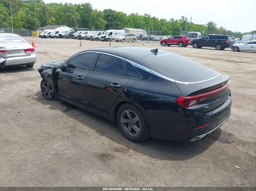 2021 Kia K5 VIN 5XXG14J24MG080653 IAAI salvage auction — LEFT FRONT, Salvage Title, sold $925 on 2026-07-28 (photo 3)